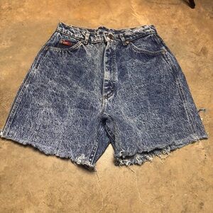 Vintage 90’s Lee high waisted acid wash mom cut off jean shorts womens 14